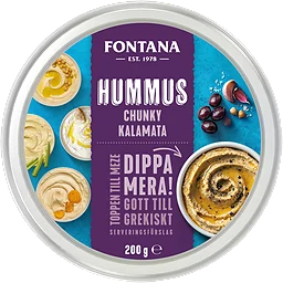Hummus med Kalamata Oliver 200g Fontana