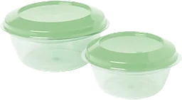 Förvaringsburk Grön 0,25l/0,5l 2-p ICA