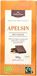 Chokladkaka Apelsin Mörk 100g ICA Selection