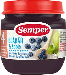 Blåbär & Äpple 4m 125g Semper