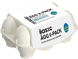 Ägg S/M/L 6-p frigående ICA Basic