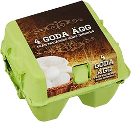 Ägg Frigående L 4-p Gotlandsägg