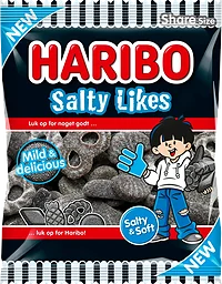 Lakrits Salty Likes 120g Haribo
