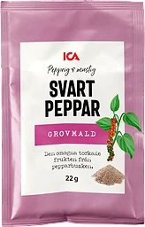Svartpeppar Grovmalen 22g ICA
