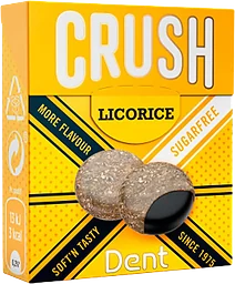 Tabletter Crush Licorice 25g Dent