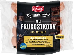 Frukostkorv Deli 68% Kötthalt 370g Scan