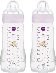 Nappflaska 330ml 4m+ 2-p  MAM