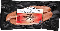 Bratwurst 85% Kötthalt 240g Sorunda Korvfabrik