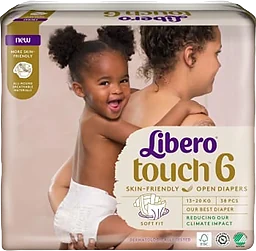 Blöjor Touch Strl 6 13-20kg Miljömärkt 38-p Libero