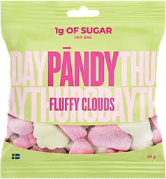 Godis Fluffy Cloud Smultron Äpple 50g Pändy
