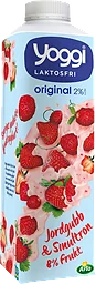 Yoghurt Original Jordgubb Smultron 2% Laktosfri 1000 Yoggi®