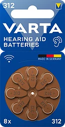 Batteri Hörapparater 312 8-pack
