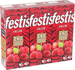 Fruktdryck Hallon Ekologisk 20cl 3-p Festis