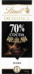 Chokladkaka EXCELLENCE 70% Kakao Mörk Choklad 100g Lindt