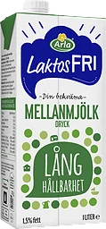 Mellanmjölk Lång Hållbarhet