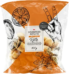 Delikatesspotatis Ratte Sköljd 900g Klass 1 ICA