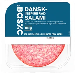 Salami Danskinspirerad 100g ICA Basic