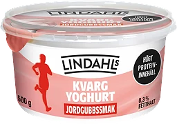 Kvarg Jordgubb 0,2% 500g Lindahls