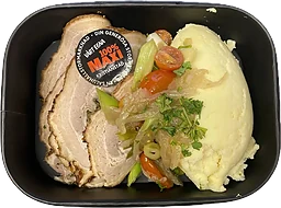 Porchetta med potatispuré
