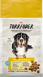 Torrfoder Hund Stor Kyckling 4.75kg ICA
