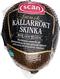 Skinka Källarrökt i skivor ca 10g Scan
