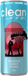 Energidryck Strawberry/Cherry 33cl Clean Drink