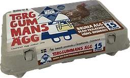 Bruna Ägg 15P Frigående Inomhus