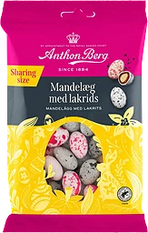 Påsk Dragé Mandelägg med lakrits 215g Anthon Berg