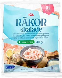 Räkor skalade XL Frysta 200g ICA