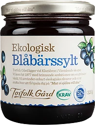 Blåbärssylt 320g KRAV Torfolk Gård