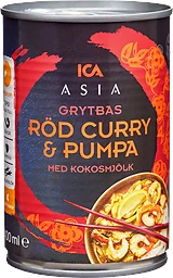 Röd curry & pumpa Grytbas 400ml ICA Asia
