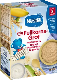 Min Fullkornsgröt Yoghurt, Päron & Banan 8m 16p