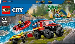 City 4x4 Brandbil med räddningsbåt 60412