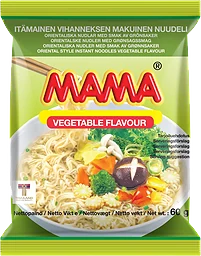 Snabbnudlar Vegetarisk 60g Mama
