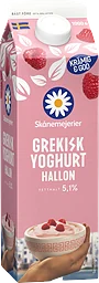 Grekisk yoghurt Hallon 5,1%
