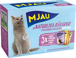 Kattmat Våtfoder Multibox Oxkött, kyckling, kalkon & lamm 12-pack