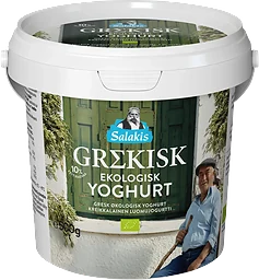 Yoghurt Grekisk Naturell 10% Ekologisk 500g KRAV Salakis