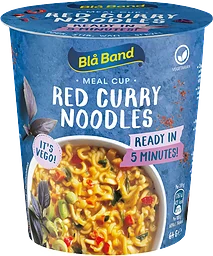 Röd Curry Nudlar Vego 64g Blå Band