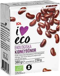 Kidneybönor Ekologisk 380g ICA I love eco