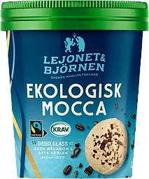 Glass Ekologisk Mocca 500ml KRAV Lejonet & Björnen