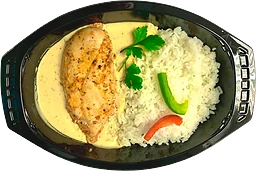Ugnsstekt Kycklingfilé Med Dragonsås & Ris ca 400g Restaurang Nya Energikällan