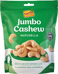 Jumbo Cashew Naturella 200g Exotic Snacks