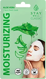 Ansiktsmask Classic Aloe Vera Mask 1-p Stay Well