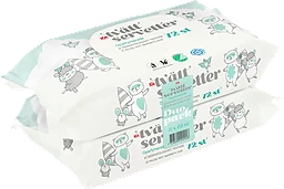 Tvättservetter Baby Oparfymerad DUO-pack 144-p ICA