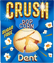Pastillask Crush Popcorn Sockerfri 25g Dent