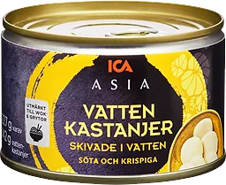 Skivade Vattenkastanjer i vatten 227g ICA Asia