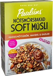Soft müsli Mandel & dadlar 375g Pauluns