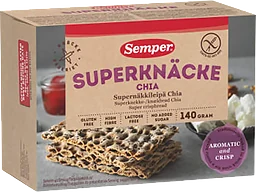Superknäcke Chia Glutenfri 140g Semper