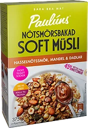 Soft Müsli Hassel Mandla Dadlar Nötsmörsbakad