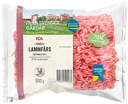 Lammfärs Färsk 20% frystinad 500g ICA